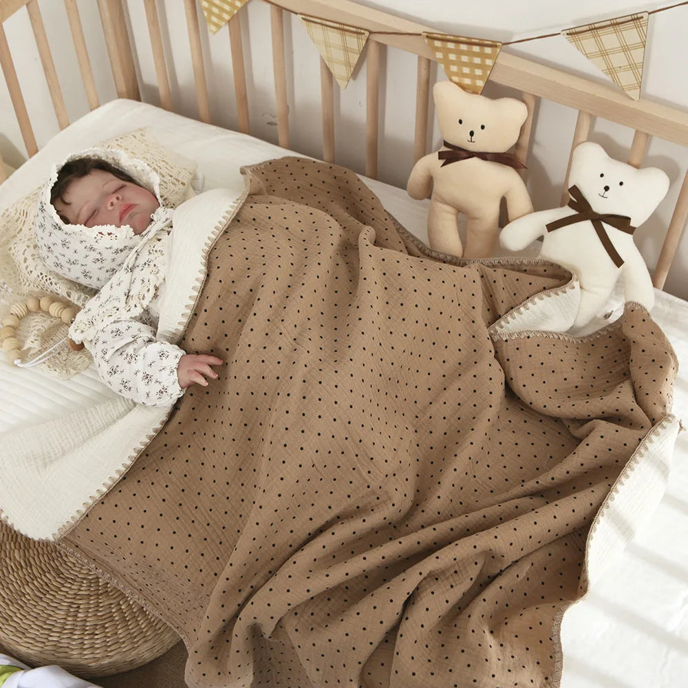 Cozy Cotton 4-Layer Muslin Baby Blanket